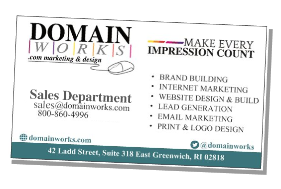 Domainworks business card
