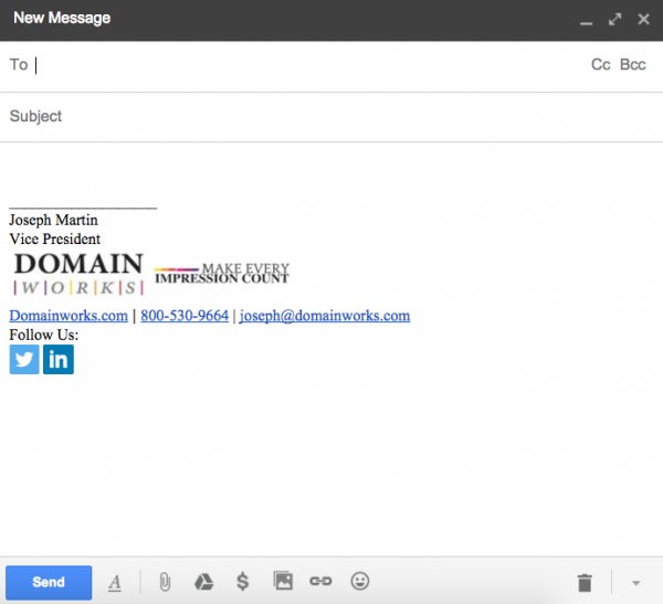 Email Signature Domainworks
